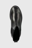 Шкіряні черевики Twinset Chelsea жіночі колір чорний на платформі (2663587)