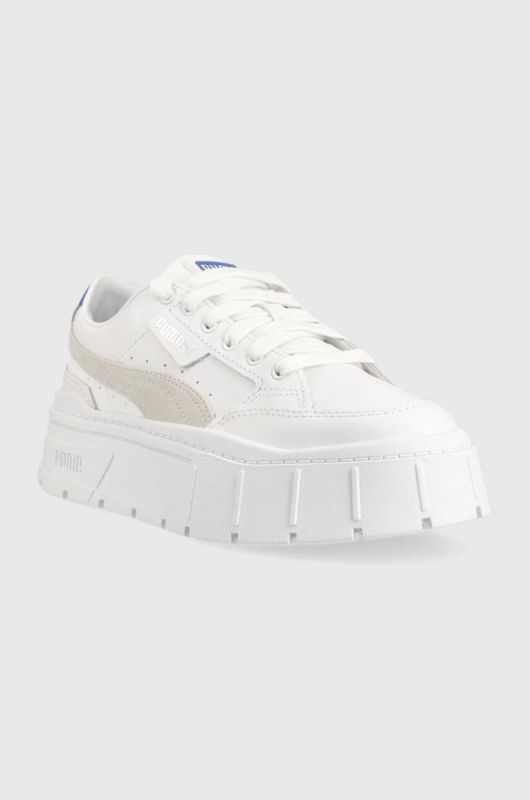 Шкіряні кросівки Puma Mayze Stack Wns колір білий 384363-01 (3201930) фото 2