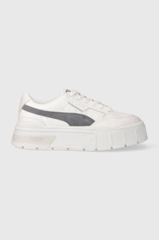 Шкіряні кросівки Puma Mayze Stack Wns колір білий 384363-01 (3364442)