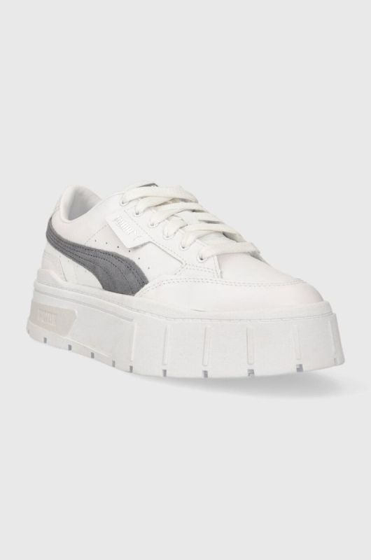 Шкіряні кросівки Puma Mayze Stack Wns колір білий 384363-01 (3364442) фото 2