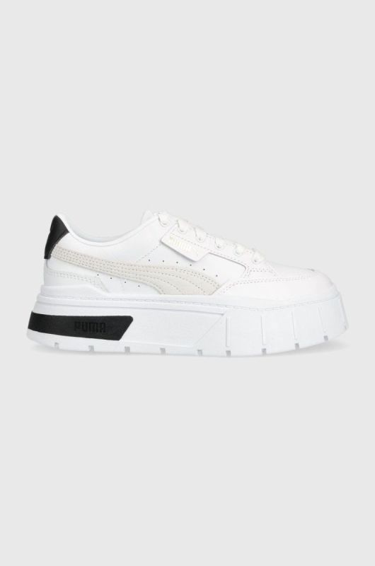 Шкіряні кросівки Puma Mayze Stack Wns колір білий 384363-01 (2692873)