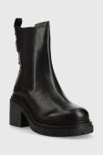 Черевики Blauer Zenda жіночі колір чорний каблук блок
