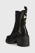 Черевики Blauer Zenda жіночі колір чорний каблук блок