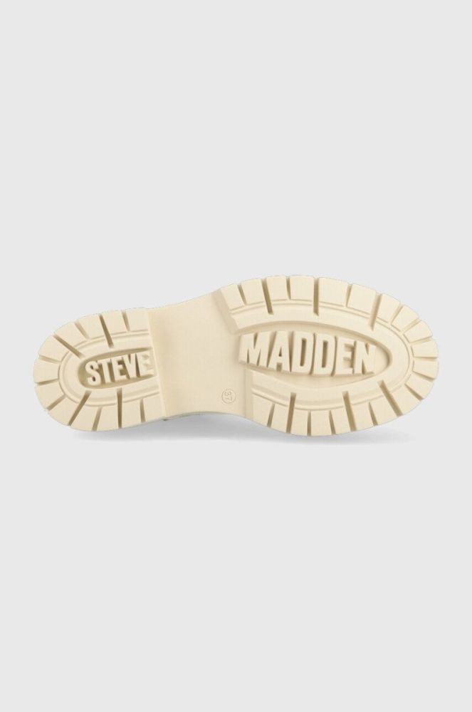Шкіряні черевики Steve Madden Veerly жіночі колір бежевий на платформі фото 5