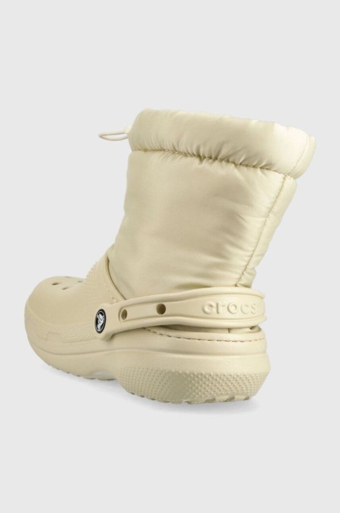Зимові чоботи Crocs Classic Lined Neo Puff Boot колір бежевий 206630 фото 3
