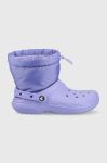 Зимові чоботи Crocs Classic Lined Neo Puff Boot Classic колір фіолетовий 206630