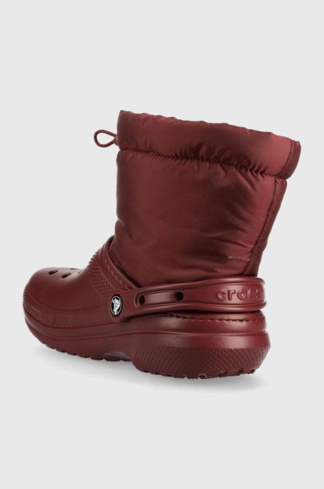Зимові чоботи Crocs Classic Lined Neo Puff Boot Classic колір бордовий 206630 фото 3