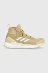 Черевики adidas TERREX Free Hiker жіночі колір бежевий GW2808-MAGMAU/BLK Черевики adidas TERREX Free Hiker жіночі колір бежевий GW2808-MAGMAU/BLK