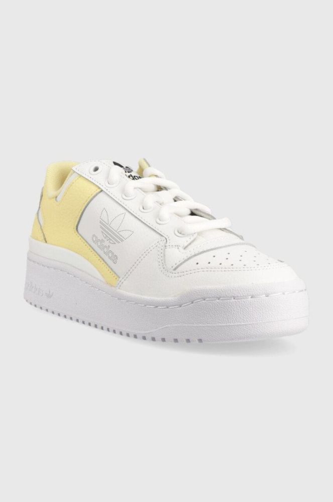 Шкіряні кросівки adidas Originals Forum Bold колір білий фото 2