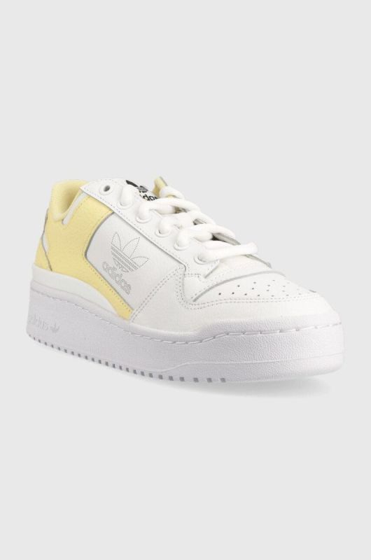 Шкіряні кросівки adidas Originals Forum Bold колір білий фото 2