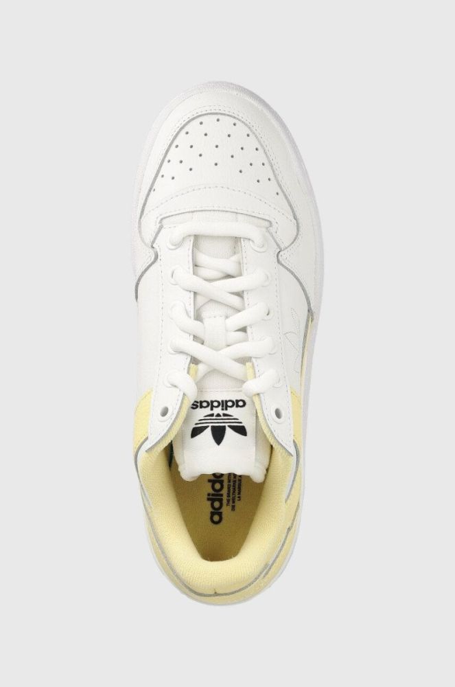 Шкіряні кросівки adidas Originals Forum Bold колір білий фото 4