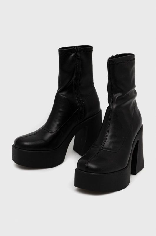 Черевики Aldo Grandstep жіночі колір чорний на платформі фото 2