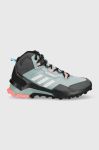 Черевики adidas TERREX AX4 Mid GTX жіночі колір блакитний Черевики adidas TERREX AX4 Mid GTX жіночі колір блакитний
