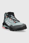 Черевики adidas TERREX AX4 Mid GTX жіночі колір блакитний