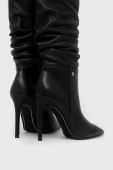 Чоботи Dkny Maliza жіночі колір чорний на шпильці