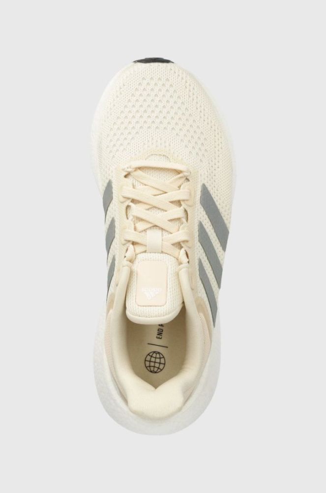 Бігові кросівки adidas Performance Pureboost Jet колір бежевий фото 4
