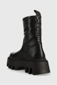 Черевики Buffalo Flora Sockboot жіночі колір чорний на платформі