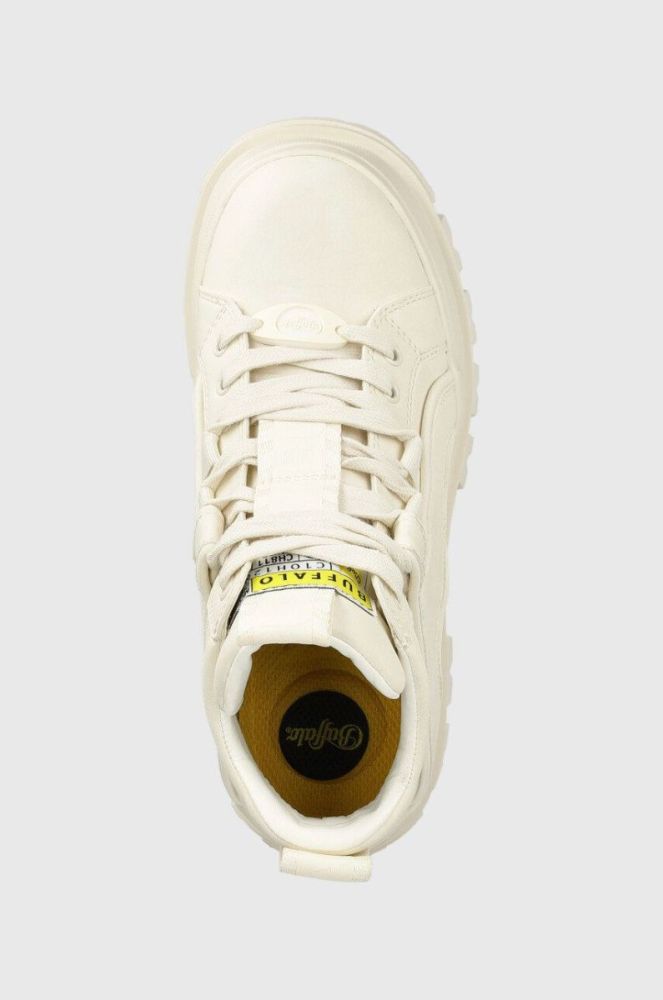 Черевики Buffalo Aspha NC Mid Laceup жіночі колір бежевий на платформі фото 4