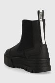 Шкіряні черевики Puma жіночі колір чорний на платформі (2873258)