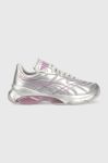 Шкіряні кросівки Puma X Dua Lipa колір срібний 387291-01 Шкіряні кросівки Puma X Dua Lipa колір срібний 387291-01