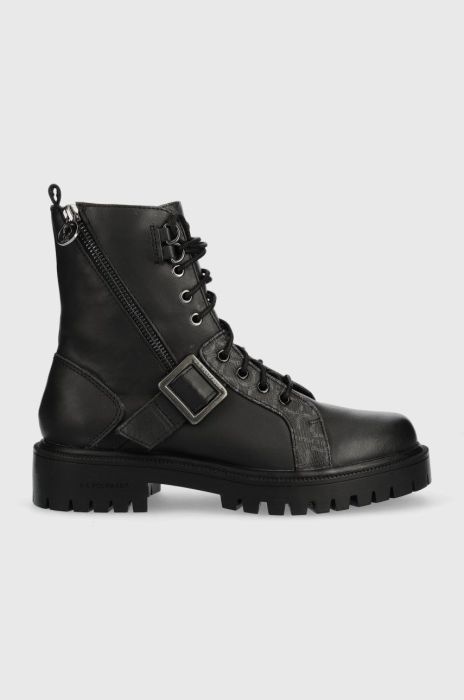 Черевики U.S. Polo Assn. Karma жіночі колір чорний на плоскому ходу