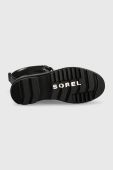Замшеві чоботи Sorel Torino II Tall колір чорний