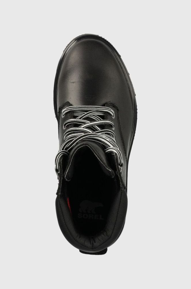 Черевики Sorel Lennox Lace жіночі колір чорний на плоскому ходу фото 4
