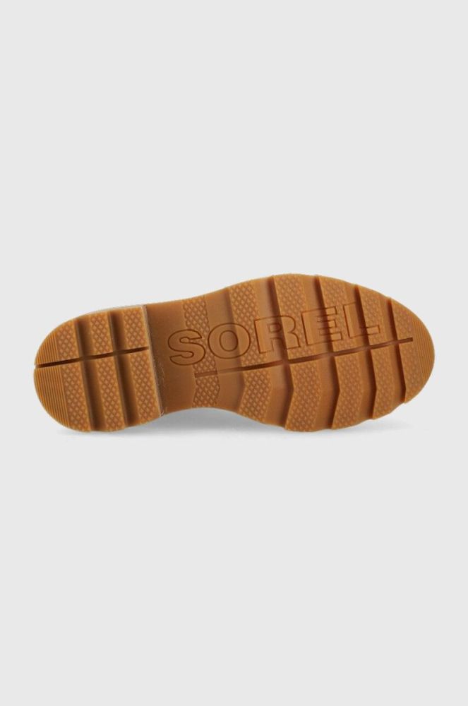 Замшеві черевики Sorel Lennox Hiker жіночі колір коричневий на платформі фото 5