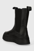 Шкіряні черевики Puma Mayze Stack жіночі колір чорний на платформі Шкіряні черевики Puma Mayze Stack жіночі колір чорний на платформі