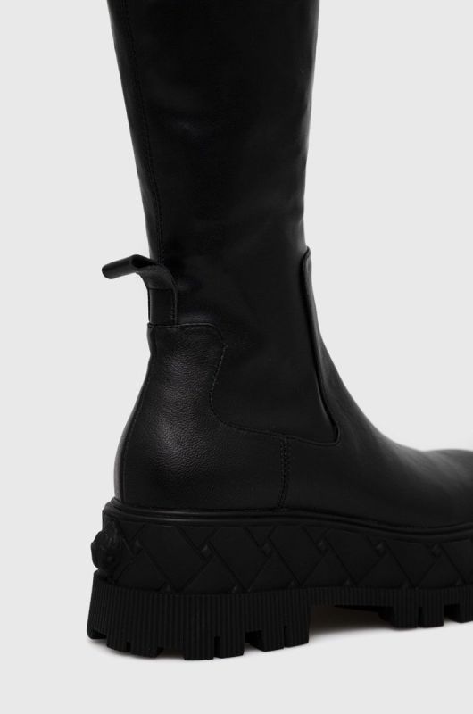 Чоботи Kurt Geiger London Otk Stretch жіночі колір чорний на платформі 9353500109 фото 2