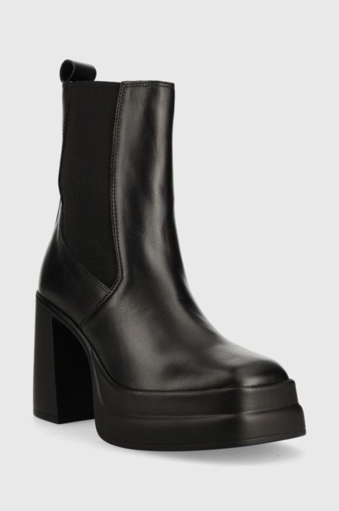 Шкіряні черевики Kurt Geiger London Stomp Heeled Chelsea жіночі колір чорний каблук блок 9319000109 фото 2