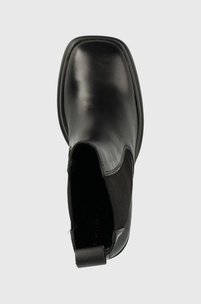 Шкіряні черевики Kurt Geiger London Stomp Heeled Chelsea жіночі колір чорний каблук блок 9319000109 фото 4
