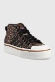 Кеди adidas Originals Nizza Platform Mid жіночі колір коричневий
