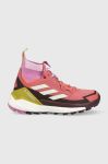 Черевики adidas TERREX Free Hiker 2 жіночі колір рожевий Черевики adidas TERREX Free Hiker 2 жіночі колір рожевий