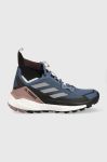 Черевики adidas TERREX Free Hiker 2 жіночі колір блакитний Черевики adidas TERREX Free Hiker 2 жіночі колір блакитний