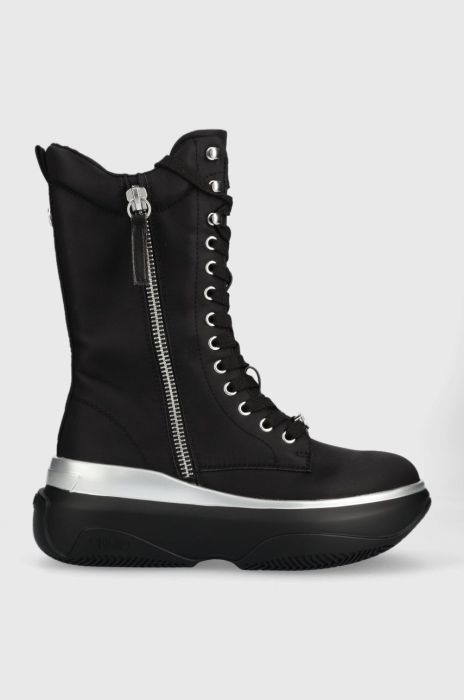 Черевики Liu Jo June 06 жіночі колір чорний на платформі Черевики Liu Jo June 06 жіночі колір чорний на платформі