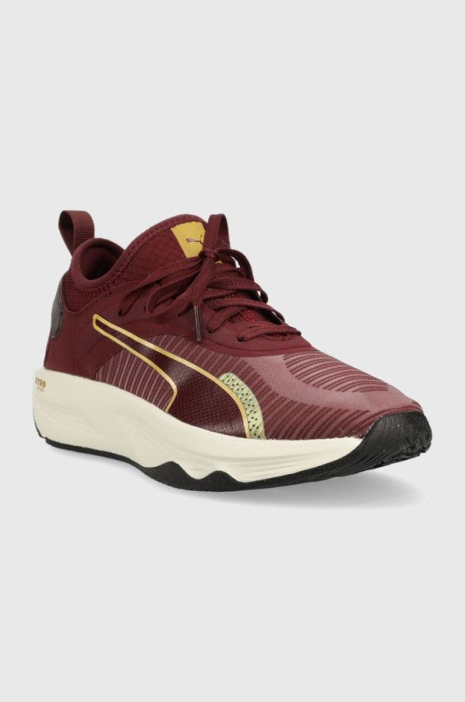 Кросівки для тренувань Puma PWR XX Nitro Deco Glam колір бордовий фото 2