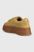 Шкіряні кросівки Puma Mayze Stack Suede Wns колір бежевий 383983-03