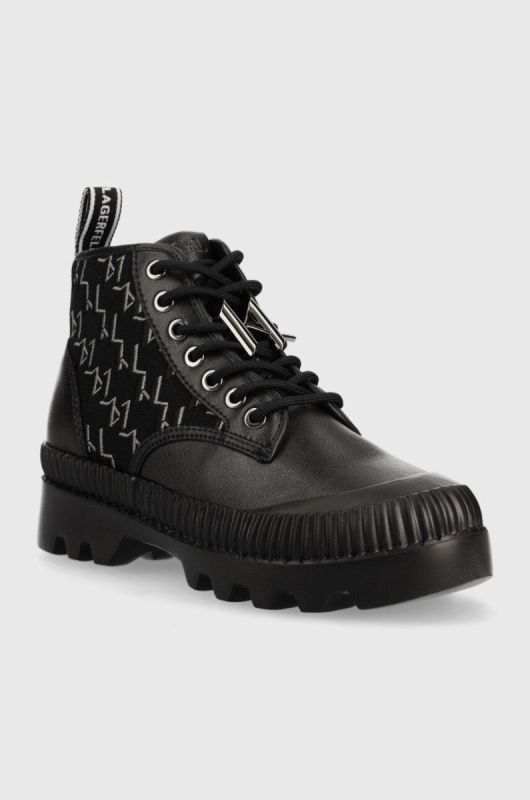 Черевики Karl Lagerfeld Trekka Ii жіночі колір чорний на плоскому ходу (2556153) фото 2