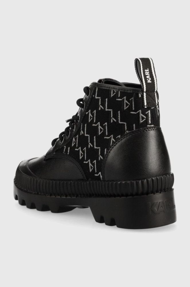 Черевики Karl Lagerfeld Trekka Ii жіночі колір чорний на плоскому ходу (2556153) фото 3