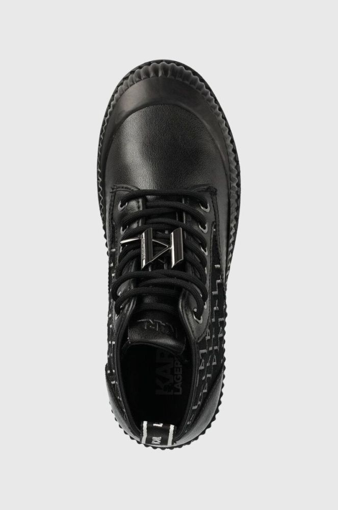 Черевики Karl Lagerfeld Trekka Ii жіночі колір чорний на плоскому ходу (2556153) фото 4