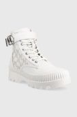 Черевики Karl Lagerfeld Trekka Ii жіночі колір білий на платформі (2555401)