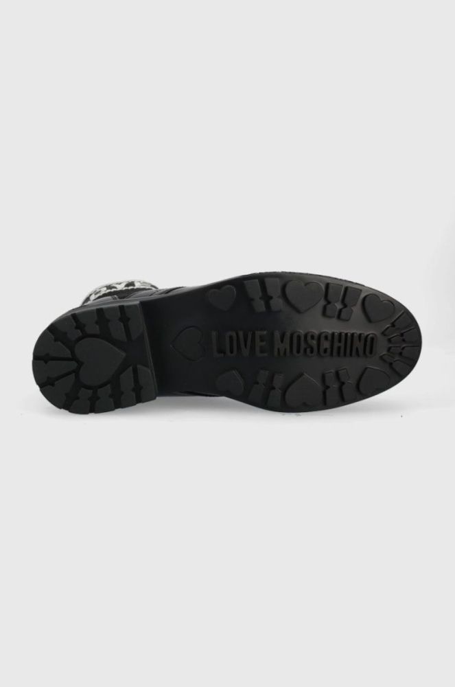 Черевики Love Moschino жіночі колір чорний на плоскому ходу (2513062) фото 5