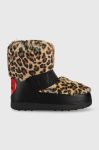 Зимові чоботи Love Moschino колір коричневий