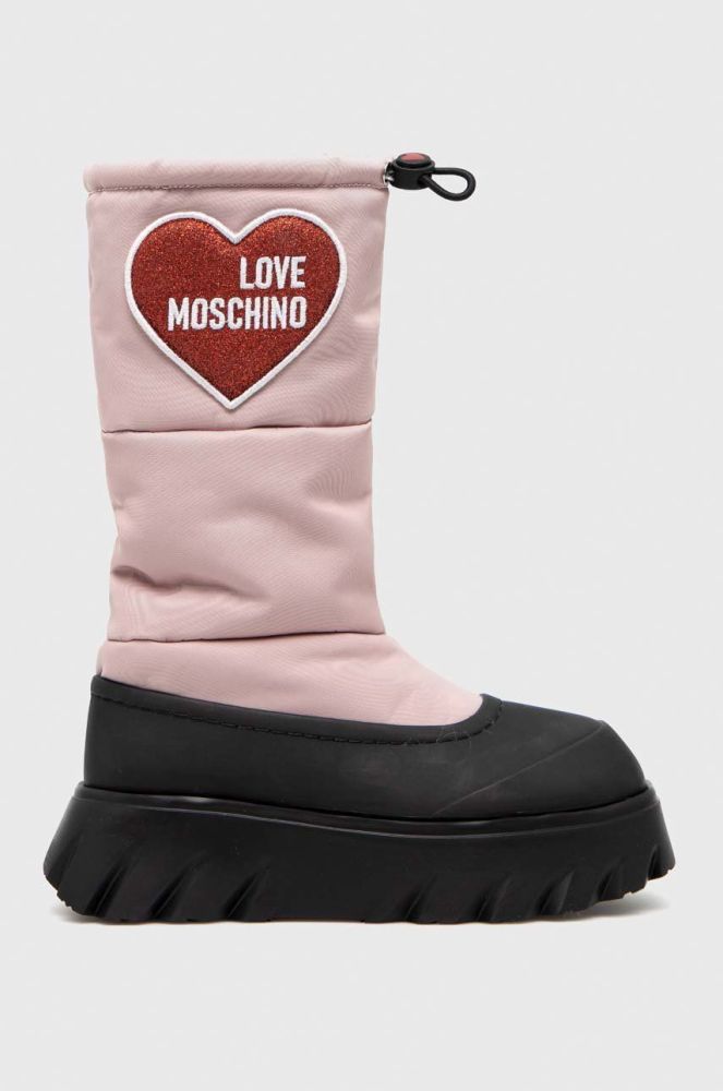 Зимові чоботи Love Moschino колір рожевий (2873275)