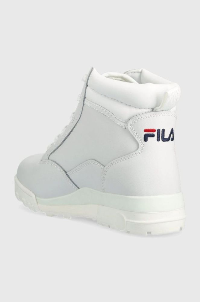 Шкіряні черевики Fila Grunge Ii L колір білий на платформі фото 3