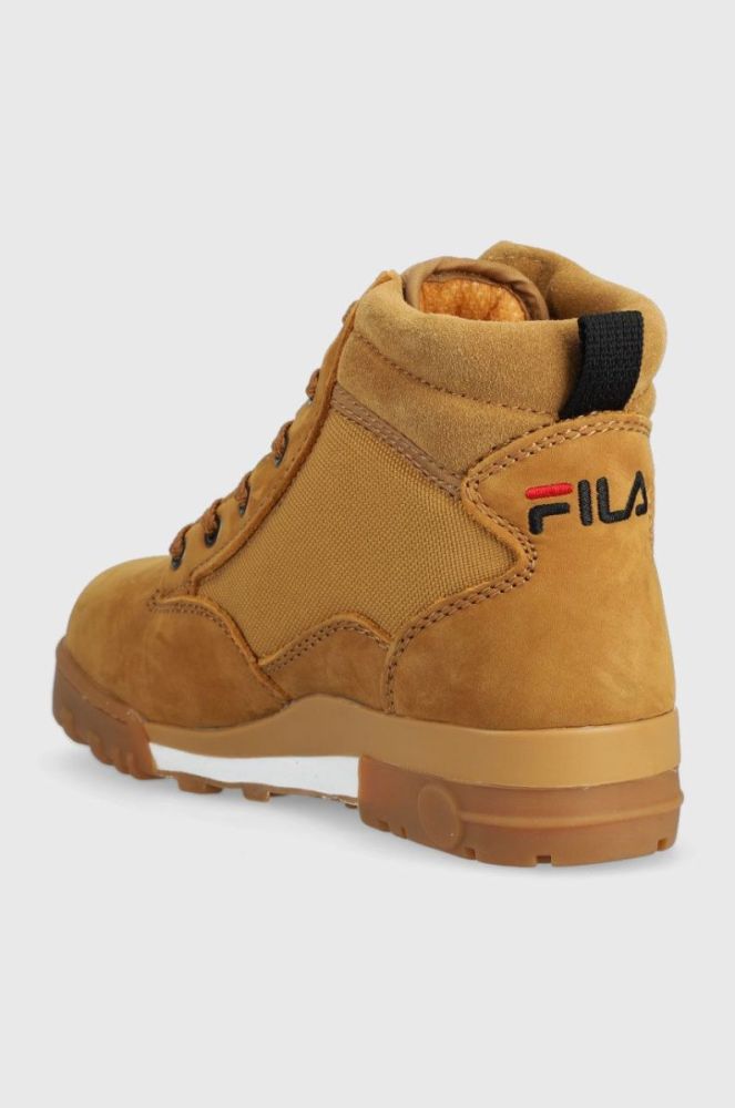 Черевики Fila Grunge жіночі колір коричневий на платформі фото 3