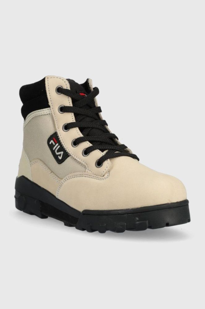 Черевики Fila Grunge Ii Bl жіночі колір бежевий на платформі фото 2