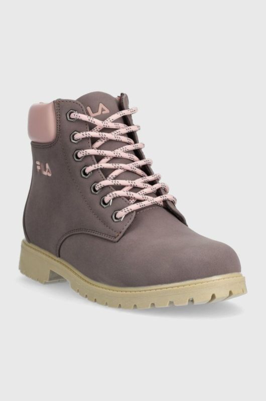 Черевики Fila Maverick жіночі колір фіолетовий на плоскому ходу фото 2