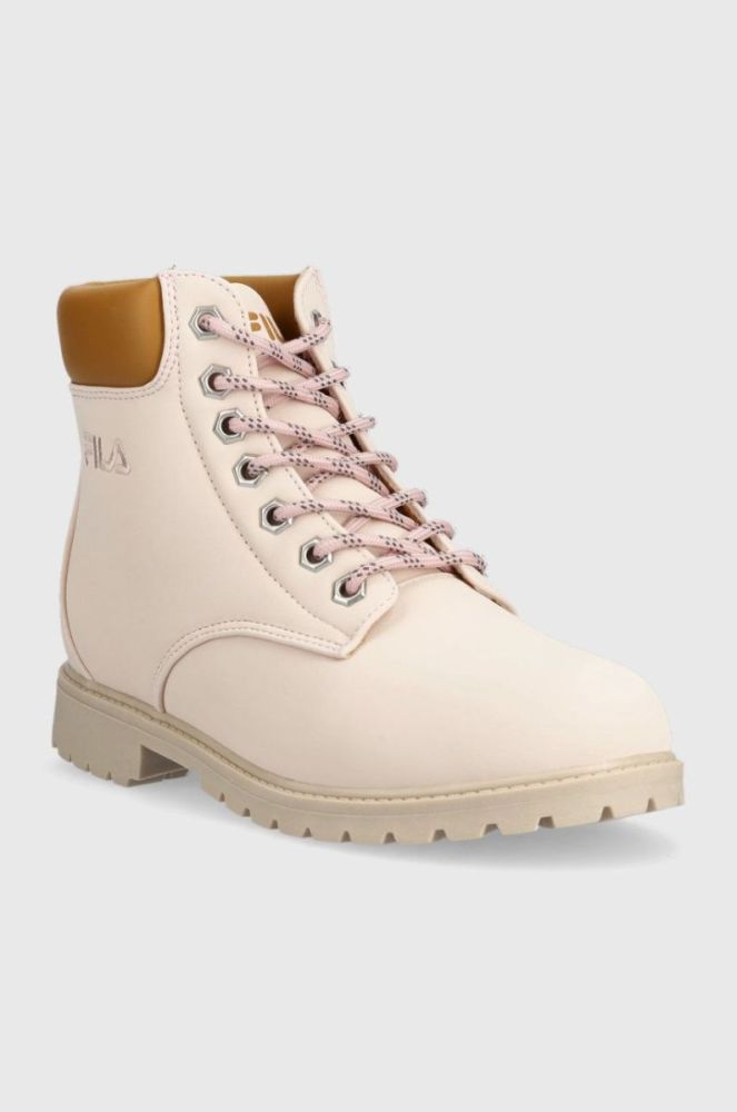 Черевики Fila Maverick жіночі колір рожевий на плоскому ходу фото 2